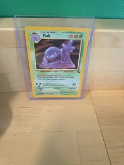 🔥 Muk 13/62 🔥 Original Holo Rare Fossil Set Pokemon Card WOTC TCG 1999 - Image 1