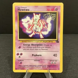 Mewtwo Movie Promo 3 Stamped WOTC Black Star Promo Vintage Pokemon TCG Card - Image 1