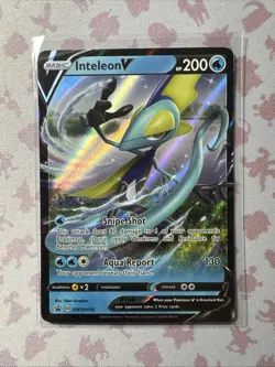Inteleon V - SWSH016 - Pokemon Promo Sword & Shield Ultra Rare Holo Card NM - Image 1