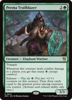 Peema Trailblazer Aetherdrift Commander MTG MAGIC ELEPHANT WARRIOR R O253 - Image 1