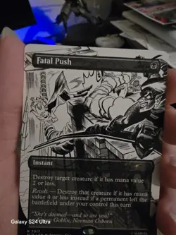 MTG Spider-man Fatal Push (7017) Non-Foil Inked Secret Lair Chase Rare NM/MT - Image 3