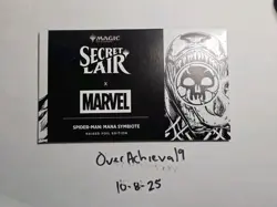 MTG Secret Lair x Marvel's Spider-Man: Mana Symbiote Raised Foil Edition SEALED - Image 1