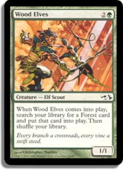 Wood Elves - Duel Decks: Elves vs. Goblins #18/62 MTG Magic The Gathering - Image 1