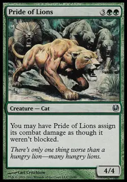 Pride of Lions - Duel Decks: Ajani vs. Nicol Bolas #19/80 MTG Magic The Gatherin - Image 1