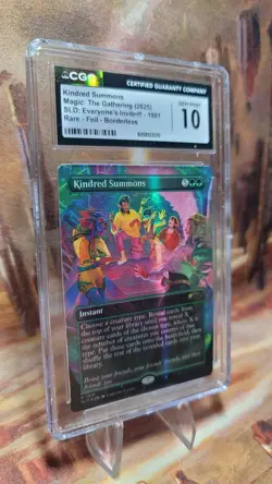 MTG Kindred Summons #1901 Rainbow Foil SLD Everyone's Invited CGC 10 Gem Mint - Image 3