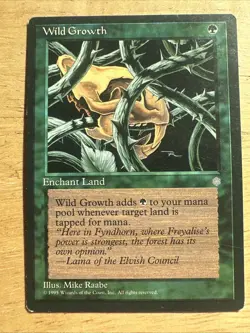 Wild Growth 1x MtG Ice Age ICE PLAYED - Image 1