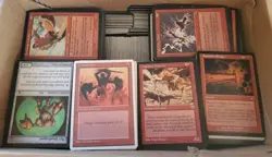 2300+ Magic the Gathering MTG Bulk Lot Vintage Cards mostly Red MP No Rares - Image 2