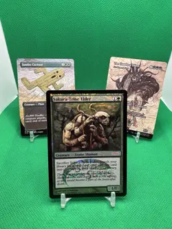 MTG Green Lot Sakura-Tribe Elder Nyxbloom Ancient Jumbo Cactuar - Image 1
