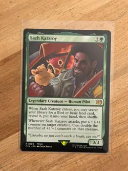 Sazh Katzroy - Final Fantasy MTG Magic Rare FFXIII 0199 - Image 1