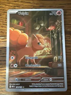 Vulpix 138/132 Mega Evolutions Full Art Illustration Rare Pokemon TCG English - Image 1