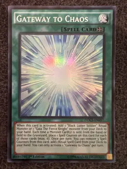 Yugioh Gateway To Chaos DOCS-EN057 Super Rare 1st Edition NM - Image 1