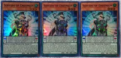 Yugioh 3x Servant of Endymion OP12-EN008 Super Rare Near Mint Playset - Image 1
