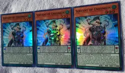 Yugioh 3x Servant of Endymion OP12-EN008 Super Rare Near Mint Playset - Image 3