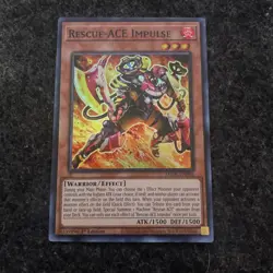 Yugioh Rescue-ACE Impulse AMDE-EN001 Super Rare 1st Ed NM - Image 1