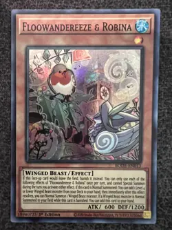 Yugioh Floowandereeze & Robina BODE-EN013 Super Rare 1st Edition NM - Image 1