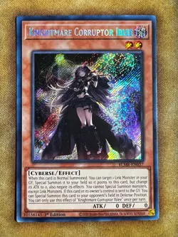 Yugioh Knightmare Corruptor Iblee BLMR-EN057 Secret Rare 1st Ed NM - Image 1