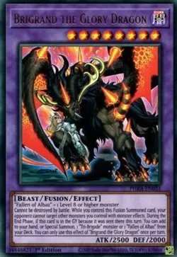Yugioh! Brigrand the Glory Dragon - PHRA-EN031 - Ultra Rare - 1st Edition Near M - Image 1