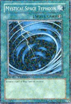 Yugioh! LP Mystical Space Typhoon - DT01-EN093 - Common - Duel Terminal Lightly - Image 1