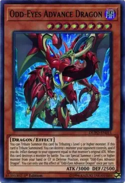 Yugioh! LP Odd-Eyes Advance Dragon - DUPO-EN011 - Ultra Rare - 1st Edition Light - Image 1