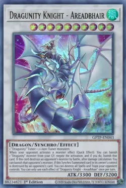 Yugioh! LP Dragunity Knight - Areadbhair - GFTP-EN043 - Ultra Rare - 1st Edition - Image 1