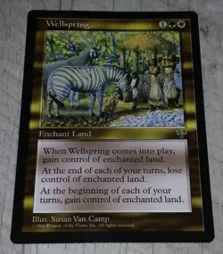 MtG Magic The Gathering Rare Card - Wellspring - Mirage - Near Mint - Image 1