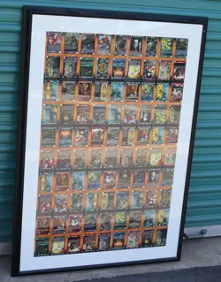 Rare 1996 Rage Werewolf CCG Card Game Full Uncut Sheet of 90 Cards Framed Rage! - Image 1