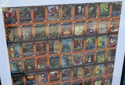 Rare 1996 Rage Werewolf CCG Card Game Full Uncut Sheet of 90 Cards Framed Rage! - Image 2