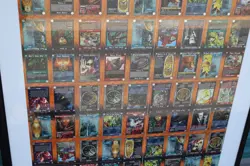 Rare 1996 Rage Werewolf CCG Card Game Full Uncut Sheet of 90 Cards Framed Rage! - Image 4