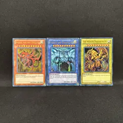 YGLD - Egyptian God Card Set - Slifer + Obelisk + Ra - Limited Ultra - Yu-Gi-Oh - Image 1