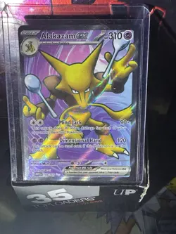 Pokemon Alakazam EX TCG Scarlet Violet-151 Holo Ultra Rare Card 188/165 - Image 1