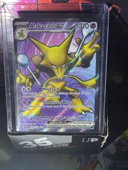 Pokemon Alakazam EX TCG Scarlet Violet-151 Holo Ultra Rare Card 188/165 - Image 2