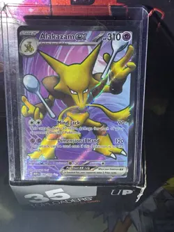 Pokemon Alakazam EX TCG Scarlet Violet-151 Holo Ultra Rare Card 188/165 - Image 4