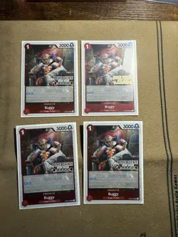 4x Buggy OP03-008 Judge Promo One Piece Card - Image 1
