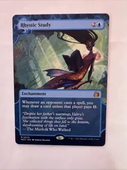 Rhystic Study Wilds of Eldraine: Enchanting Tales Regular Card #0025 Borderless - Image 1