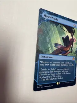 Rhystic Study Wilds of Eldraine: Enchanting Tales Regular Card #0025 Borderless - Image 3