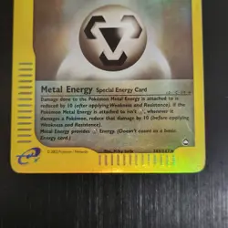 Metal Energy 143/147 Aquapolis Pokemon Card Reverse Holo Foil Rare - Image 3