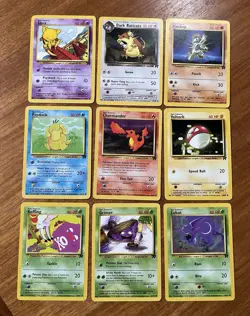 Pokemon TCG Team Rocket Pokemon cards bundle of 9 - Image 1