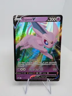 Espeon V SWSH201 Black Star Promo Ultra Rare Holo Pokemon TCG Card NM Foil - Image 1