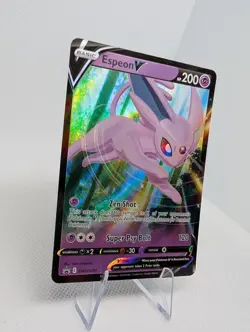 Espeon V SWSH201 Black Star Promo Ultra Rare Holo Pokemon TCG Card NM Foil - Image 2
