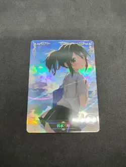 2M10 SR-12 Mitsuha Miyamizu Your Name Goddess Story TCG Holo Anime Card - Image 1