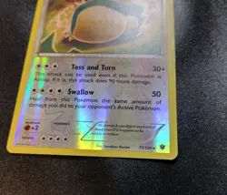 Snorlax 77/124 Reverse Holo Rare XY Fates Collide Pokemon Card MP - Image 3