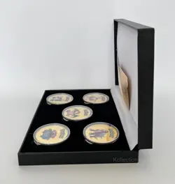 Pokemon Collectable Rare Gold Coins Pokemon Card Collectors Gift 5 Piece Set - Image 3