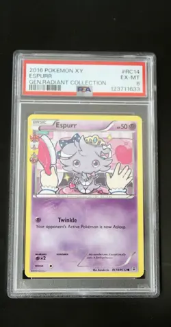 Pokemon Card Espurr RC14/RC32 XY Generations Radiant Collection Near Mint PSA 6 - Image 2