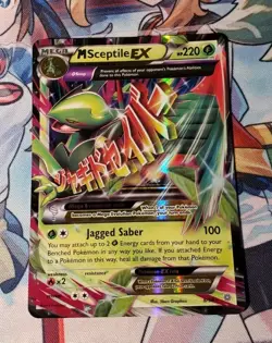 Pokemon XY Ancient Origins Mega Sceptile EX Holo Ultra Rare Card 8/98 NM - Image 1
