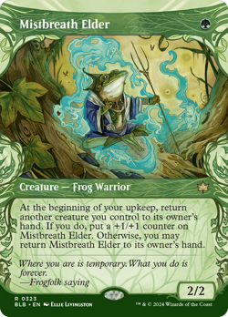 Mistbreath Elder - BLB #323 | NORMAL | NM | MTG | BORDERLESS | SHOWCASE - Image 1