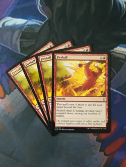 Fireball x 4 | 7% Off 2+ | Baldur's Gate | NM | MTG - Image 1