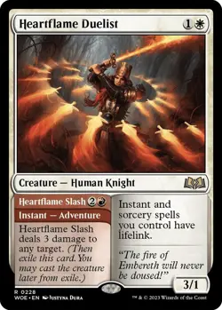Heartflame Duelist - 0228 - MTG Wilds of Eldraine (2023) - NM - Rare --- FOIL - Image 1