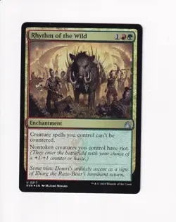 MAGIC THE GATHERING MTG RAVNICA REMASTERED FOIL RHYTHM OF THE WILD - Image 1