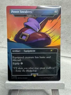 Power Sneakers - Lightning Greaves FOIL #2099 MTG Sonic The Hedgehog Secret Lair - Image 1