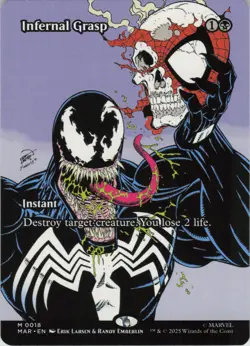 Infernal Grasp (Borderless) M Marvel Universe Eternal-Legal 18 NM Normal MTG - Image 1